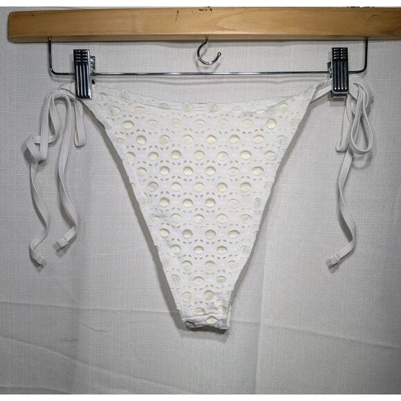 Nasty Gal Womens Swim Set US 2 String Bottoms And Swim Cover Top Coastal Beach - Picture 7 of 7